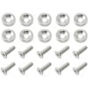 Aeroflow Billet Dress-Up/Fender Bolt Kit M6 x 1.00mm 20mm UHL Silver AF64-4365S