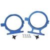 Aeroflow Billet Nitrous Bottle Brackets Blue AF64-5000