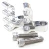 Aeroflow Ignition Lead Separator Polished Pair Holds 3 Leads AF64-9703