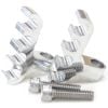 Aeroflow Ignition Lead Separator Polished Pair Holds 4 Leads AF64-9704