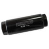 Aeroflow 10 Micron Pro Filter Black-8AN ORB Inlet/Outlet Ports 3-1/2in x 1-1/4in AF66-2042BLK-10