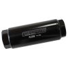 Aeroflow 40 Micron Pro Filter Black-8AN ORB Inlet/Outlet Ports 3-1/2in x 1-1/4in AF66-2042BLK-40