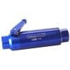 Aeroflow 60 Micron Pro Filter with Ball Valve Blue -12 ORB Ports. 5.5in x 2in AF66-2051
