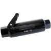 Aeroflow 60 Micron Pro Filter with Ball Valve Black -12 ORB Ports. 5.5in x 2in AF66-2051BLK