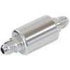 Aeroflow Billet Fuel Filter -6AN40 micron Stainless element 1.25in x 3in L Silver AF66-2052S