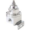 Aeroflow 2-Port 1200hp Billet Fuel Pressure Regulator 30-120psi Adjustable Polished AF66-2055