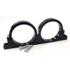 Aeroflow Dual Billet Filter Bracket Black AF66-2246BLK
