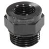 Aeroflow Temperature Probe Adapter Black -10 ORB To 5/8in -18 Thread AF661-10BLK