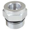 Aeroflow Temperature Probe Adapter Silver -10 ORB To 5/8in -18 Thread AF661-10S