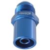 Aeroflow Push In Front Valve Cover Breather Adaptor -8AN Blue 20mm OD AF708-08F