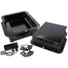 Aeroflow 3in Deep Fabricated Transmission Pan including Filter Extension Black AF72-3002BLK
