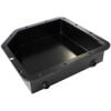 Aeroflow 3in Deep Fabricated Transmission Pan including Filter Extension Black AF72-3003BLK