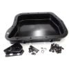 Aeroflow 2.33in Deep Fabricated Transmission Pan including Filter Extension Black AF72-3004BLK