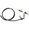 Aeroflow Kickdown Cable With Black Stainless Cover & Black Ends AF72-7003BLK