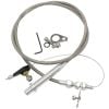 Aeroflow Kickdown Cable With Stainless Cover & Chrome Ends AF72-7007