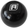 Aeroflow AF72-9900BLK Billet Round Black Gear Knob Shift Shifter Ball 1/2