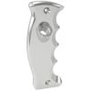Aeroflow AF72-9913 Button Pistol Grip Side Plate Drivers Side Handle Silver