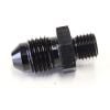 Aeroflow Metric to Male Flare Adapter M8 x 1.0mm to -4AN Black AF728-04BLK