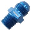 Aeroflow 1/2in BSPT to -8AN Adapter Blue AF758-08