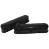 Aeroflow Fabricated Aluminium Valve Covers Black AF77-5002BLK