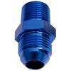 Aeroflow NPT to Straight Male Flare Adapter 1/16in to -4AN Blue AF816-04-01
