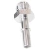 Aeroflow Push-In EFI Fuel Fitting -8AN Push-on to 3/8in Male Hard Tube Silver AF817-03S