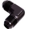 Aeroflow 90 Male Flare Union -6AN Black AF821-06BLK