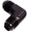 Aeroflow 90 Male Flare Union -8AN Black AF821-08BLK