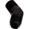Aeroflow 45 NPT to Male Flare Adapter 1/8in to -4AN Black AF823-04BLK