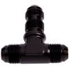 Aeroflow Bulkhead AN Tee -6AN black Bulkhead Nuts Sold Separately AF834-06BLK