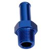 Aeroflow Male NPT to Barb Straight Adapter 3/8in to 5/8in Blue AF841-06-10