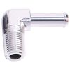 Aeroflow Male NPT to Barb 90 Adapter 1/4in to 3/8in Silver AF842-06S
