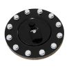 Aeroflow Billet Fuel Cell Cap Assembly Black AF85-2000BLK