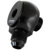 Aeroflow 90 Low Profile -10ORB to -6AN Male Adapter Black AF909-06-10BLK