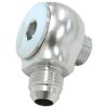 Aeroflow 90 Low Profile -10ORB to -6AN Male Adapter Silver AF909-06-10S