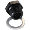 Aeroflow Metric Pipe Reducer M12 x 1.5 to 1/8in Black AF912-M12-02BLK