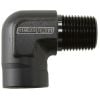 Aeroflow 90 NPT Female to Male NPT Fitting 1/8in Black AF914-02BLK