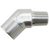 Aeroflow 45 NPT Female to Male NPT Fitting 1/8in Silver AF915-02S