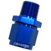 Aeroflow Male NPT to Female AN Straight Fitting 1/8in to -4AN Blue AF916-04-02
