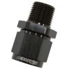 Aeroflow Male NPT to Female AN Straight Fitting 1/8in to -4AN Black AF916-04-02BLK
