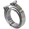Aeroflow 2-1/4in 57mm V-Band Clamp Kit with Stainless Weld Flanges AF92-2250SS