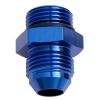 Aeroflow ORB to AN Straight Male Flare Adapter -6 ORB to -6AN Blue AF920-06