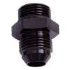 Aeroflow ORB to AN Straight Male Flare Adapter -10 ORB to -8AN Black AF920-08-10BLK