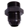 Aeroflow ORB to AN Straight Male Flare Adapter -10 ORB to -12AN Black AF920-12-10BLK