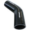 Aeroflow 45 Silicone Hose Elbow 3-1/2in 88mm ID Gloss black 5-45/64in 145mm Leg AF9202-350