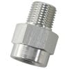 Aeroflow BSP Male to NPT Female Adapter 1/8in to 1/8in Silver AF925-04-04S