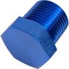 Aeroflow NPT Hex Head Plug 3/8in Blue AF933-06