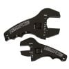 Aeroflow Adjustable Grip AN Wrench Kit 3-1/2in & 4-1/2in handle Black AF98-2039BLK