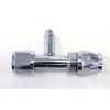 Aeroflow A/C Straight Fitting #10 with Charge Port AFFCE-10B