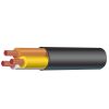 Tycab CW3331 Cable 3mm Three Core White Yellow Brown with Black Sheath 30m